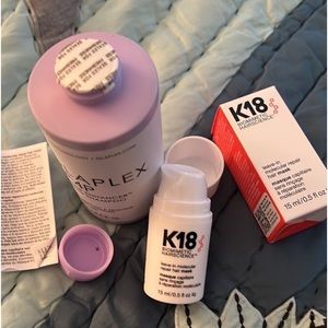 Olaplex Purple Shampoo & K18 Hair Mask